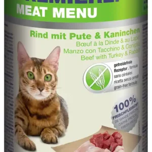 Saisonangebot PREMIERE Meat Menu Adult Rind, Pute und Kaninchen 400 g